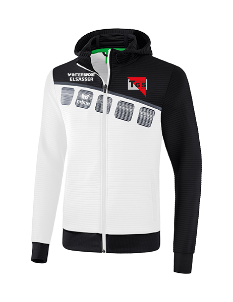 5-C Trainingsjacke mit Kapuze